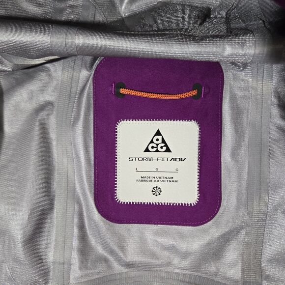 $500 Nike ACG Gore-Tex Misery Ridge Jacket Mens Large Purple Berry FV8641-505 L - Picture 6 of 11